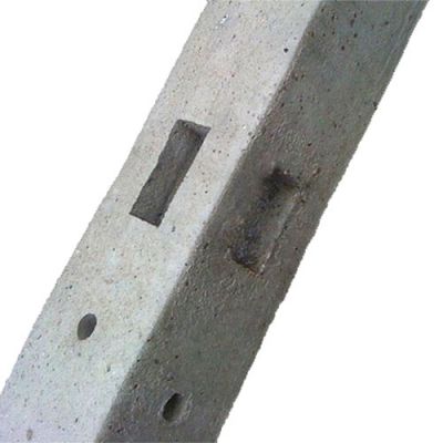 2.75m Concrete Mortice Corner Fence Post Pointed Top (2m fence) (FP)