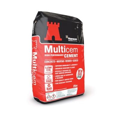 Hanson Multicem Cement In Plastic (25kg Bag)