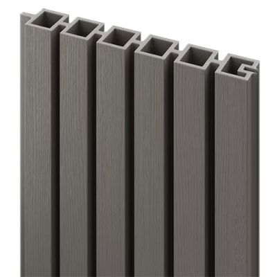 Durapost 6Ft Urban Slatted Composite Panel (Pack Of 2) Grey