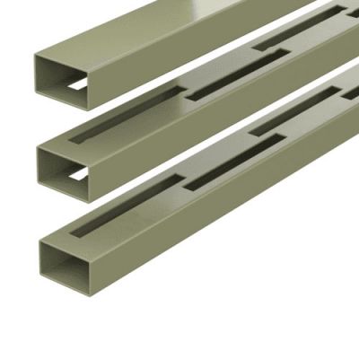 Durapost O/Grey Rail for Full Height Vento Vertical Panel 1829mm Pk 3
