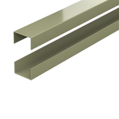 Durapost Rails For Urban Slatted Composite Panel (Pk2) Olive Grey